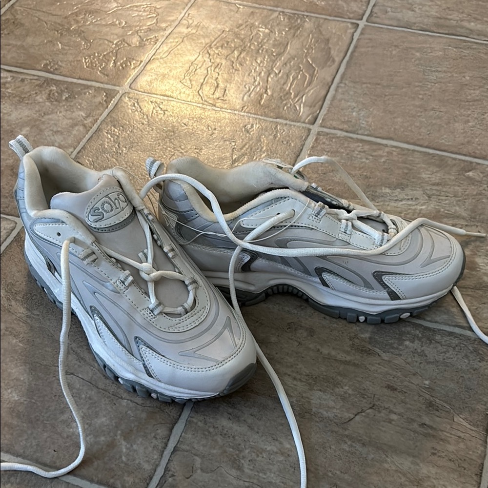 Soho Women's White and Gray Sneakers